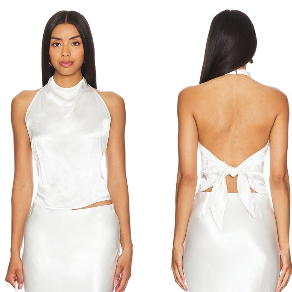 Enza Costa tie back halter top